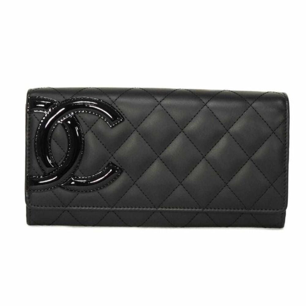 Chanel Matelasse Soft Calfskin Patent Leather Long Wallet